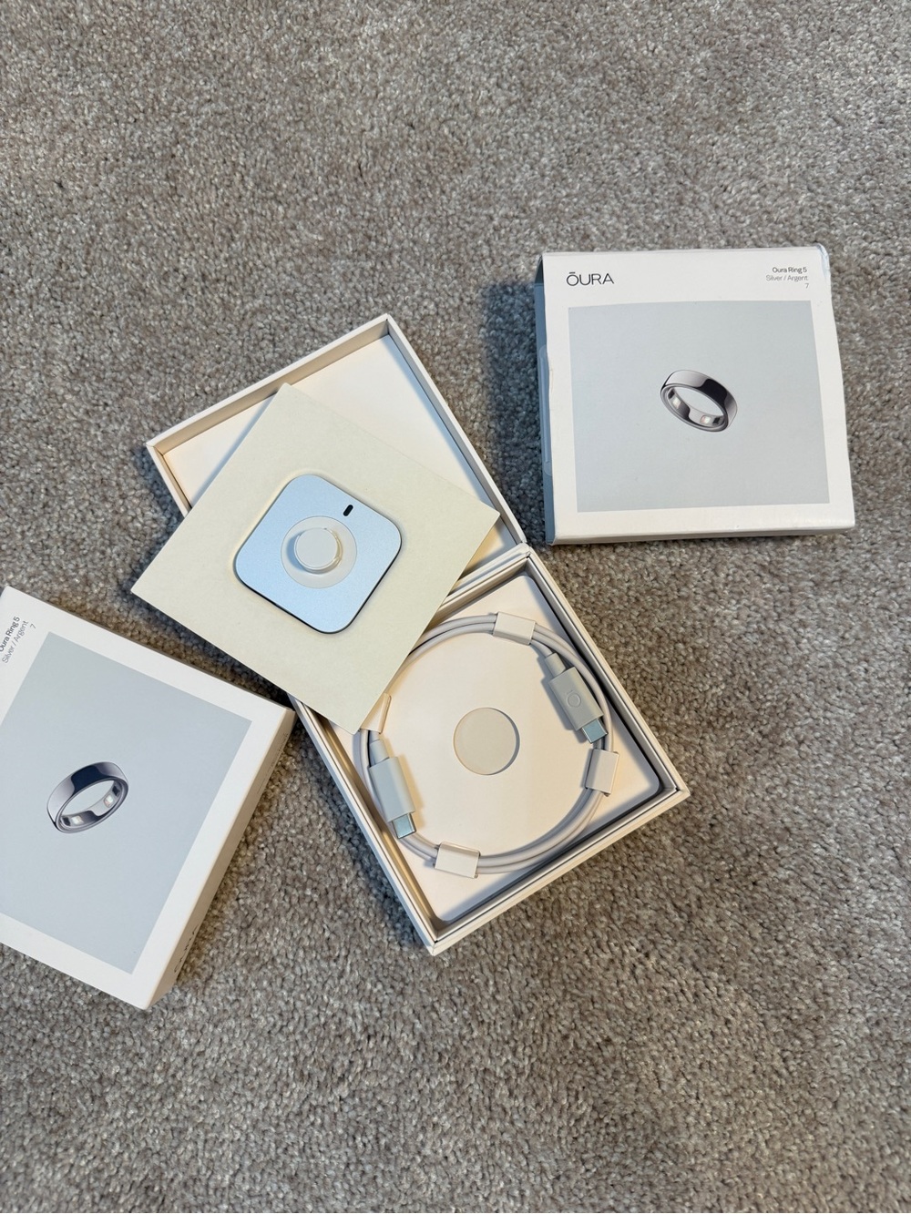 Oura Ring 5 — Silver Smart Ring — Size 7 NEW UNOPENED - Picture 6 of 8